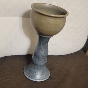 Rustic Ceramic Lo M g Stem Chalice